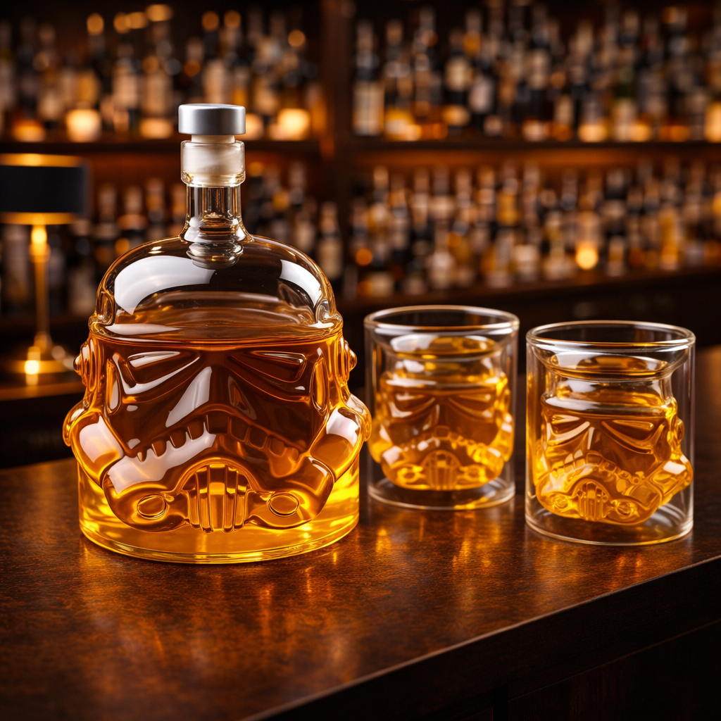 Whiskey Bottle - Set Bottle and Glasses Edition
