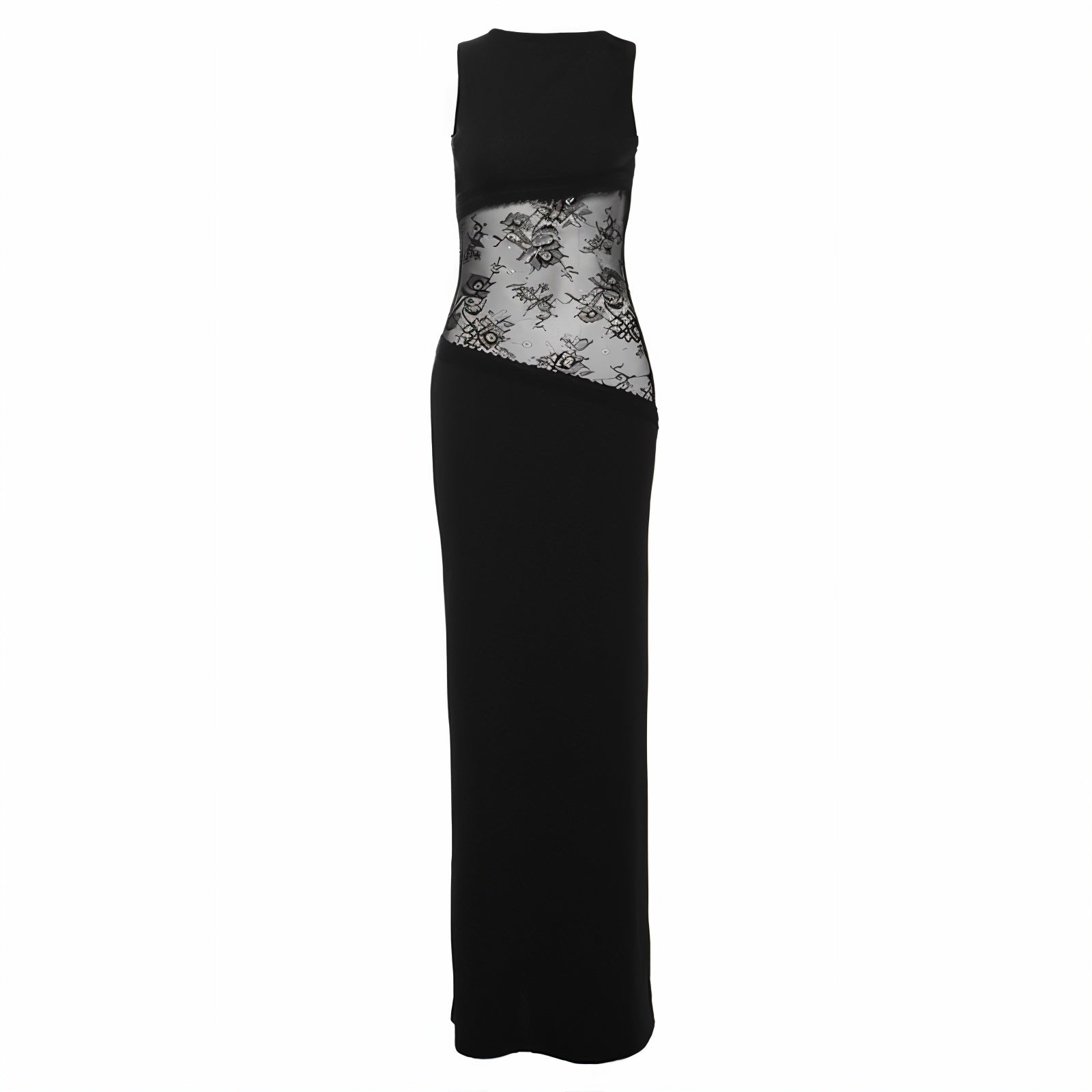 Alessandra – Backless lace cut-out – Maxi dress