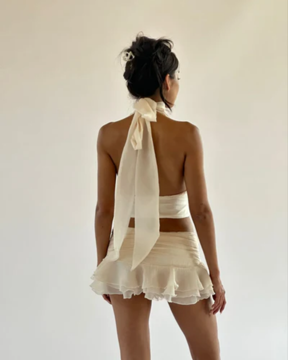 Aubépine – Organza elegance – Two-piece mini set