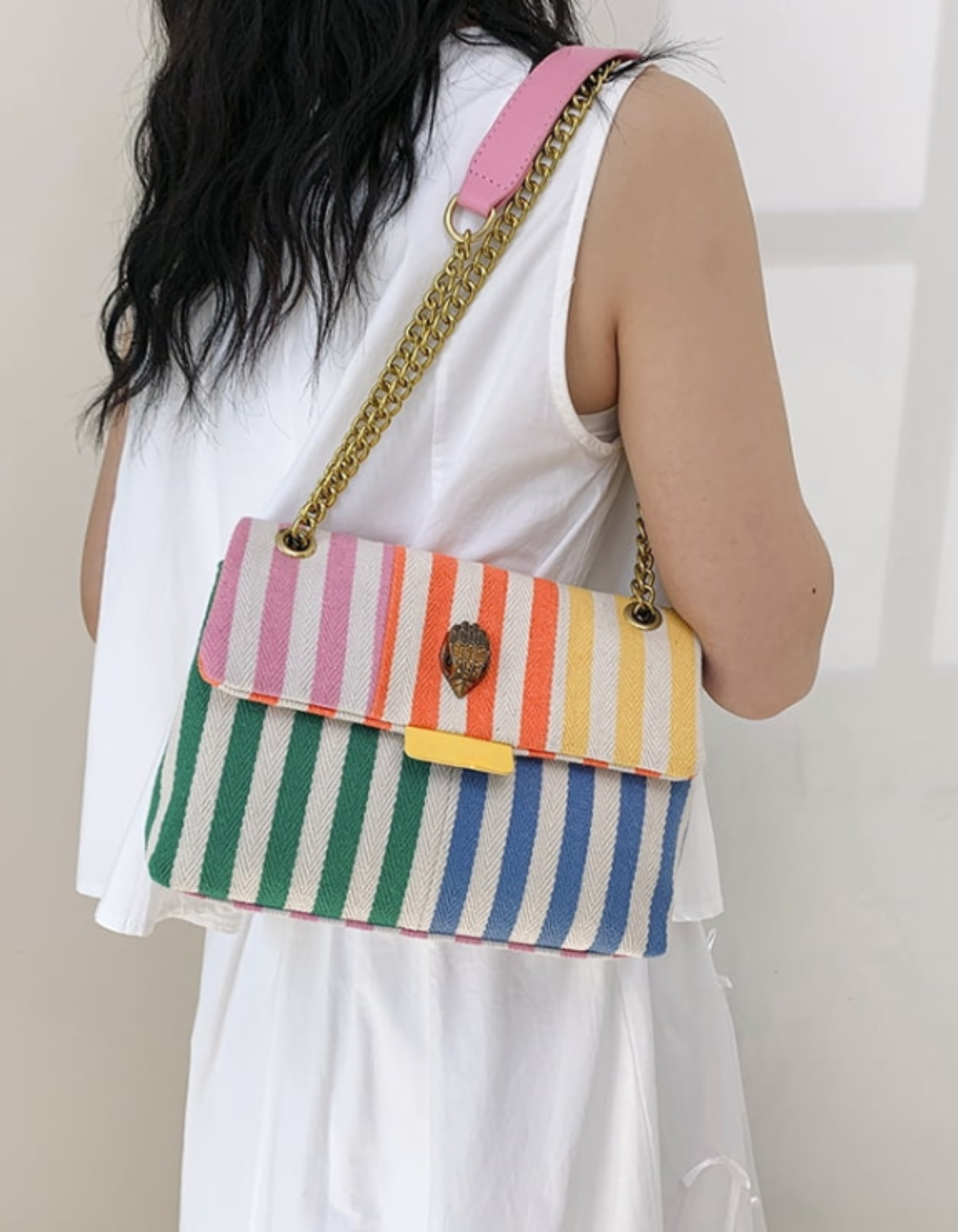 Bellanima – Vibrant striped weave – Shoulder bag