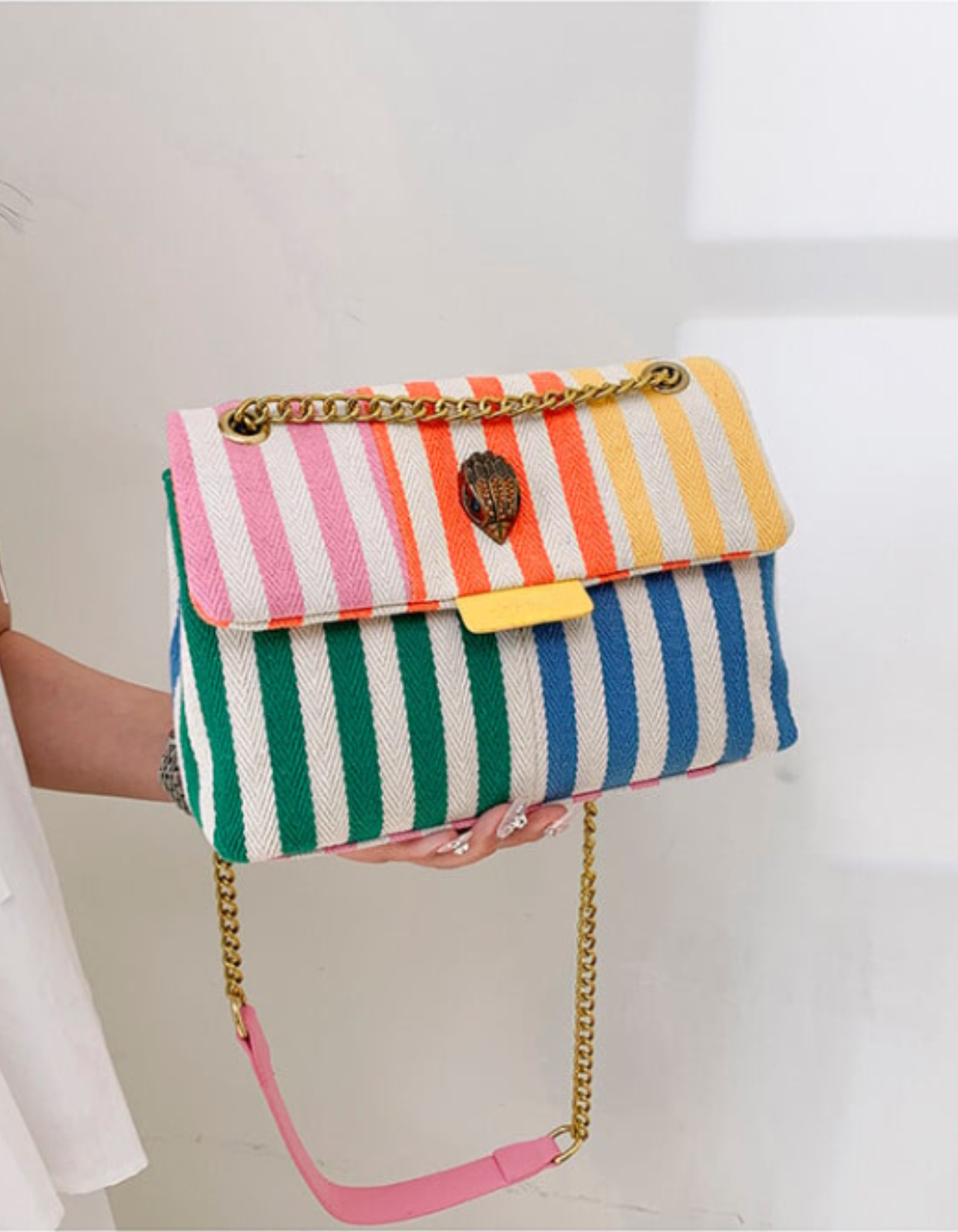 Bellanima – Vibrant striped weave – Shoulder bag