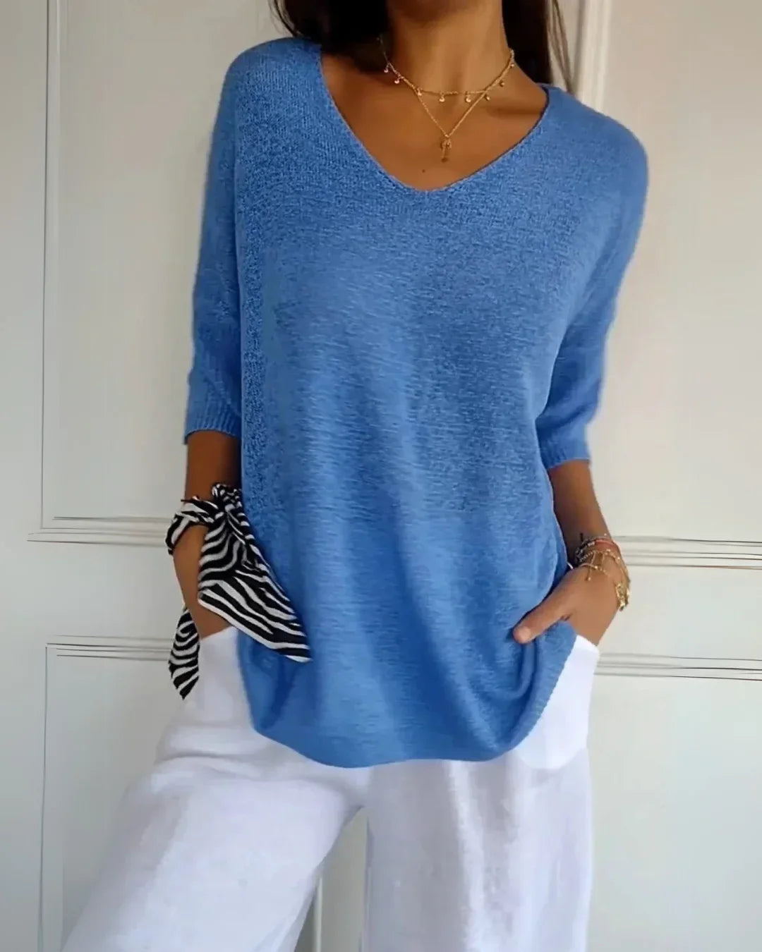 Cerisea – Relaxed fit – V-neck tee