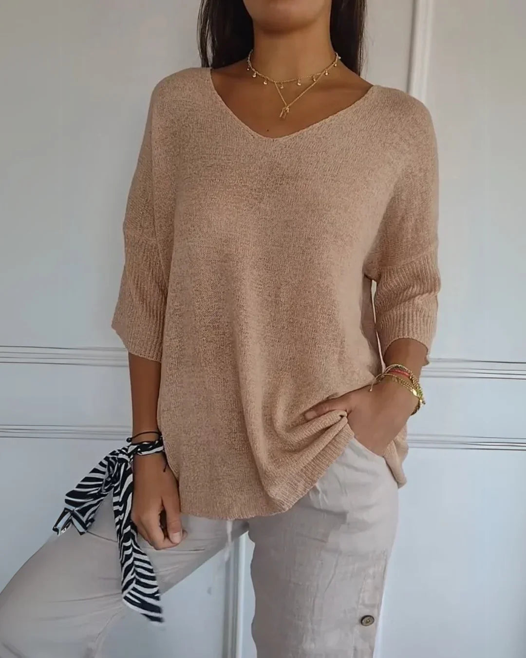 Cerisea – Relaxed fit – V-neck tee