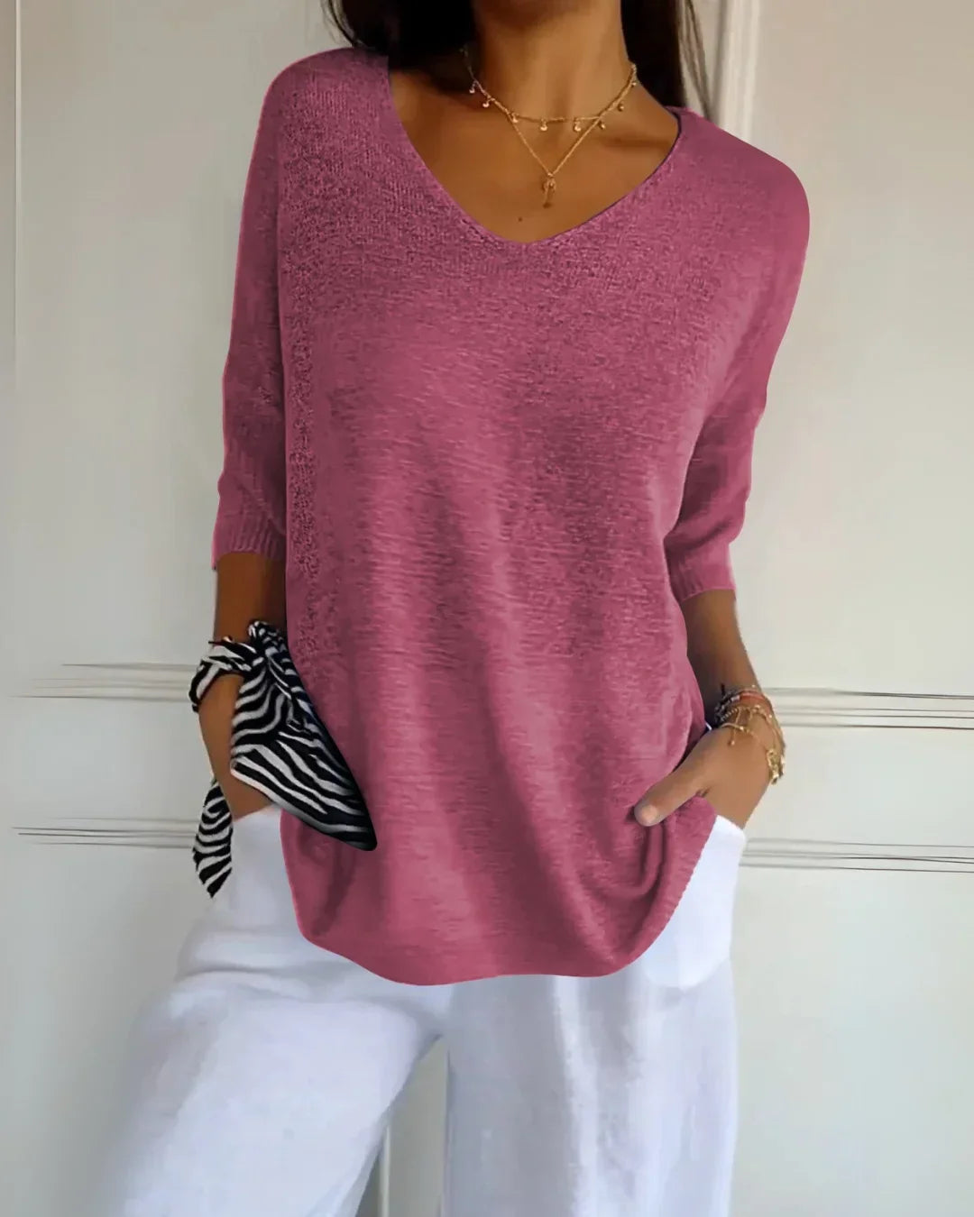 Cerisea – Relaxed fit – V-neck tee