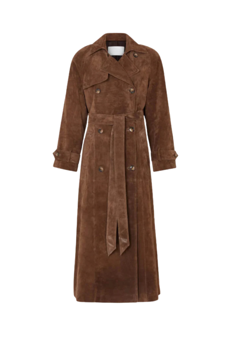 Emilienne – Suede elegance – Trench coat