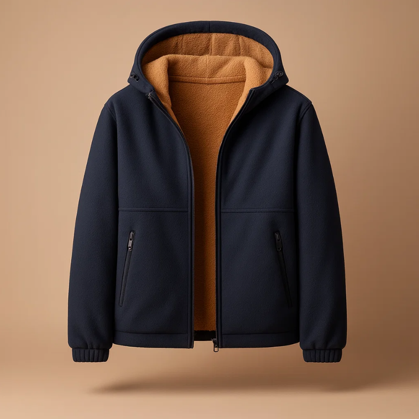 ETHAN HOODED FLEECE JACKET | STYLISH WINTER COMFORT