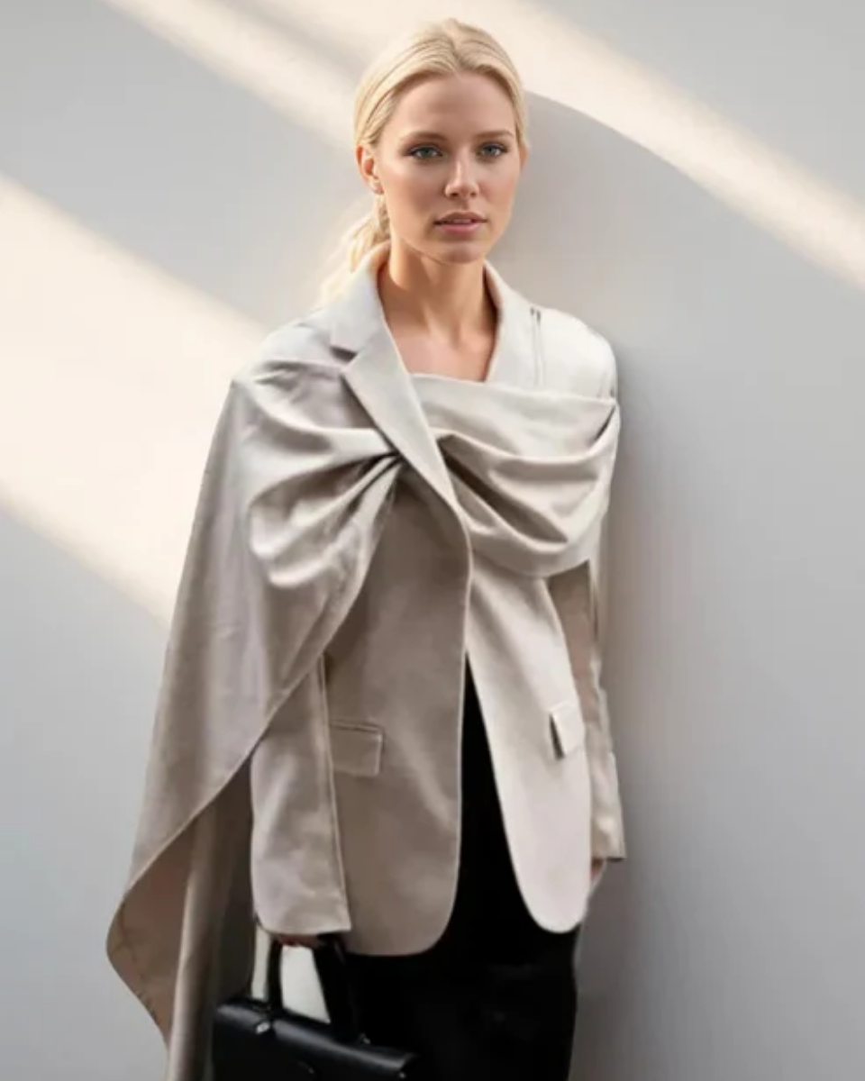 Iside – Asymmetrical collar – Scarf blazer