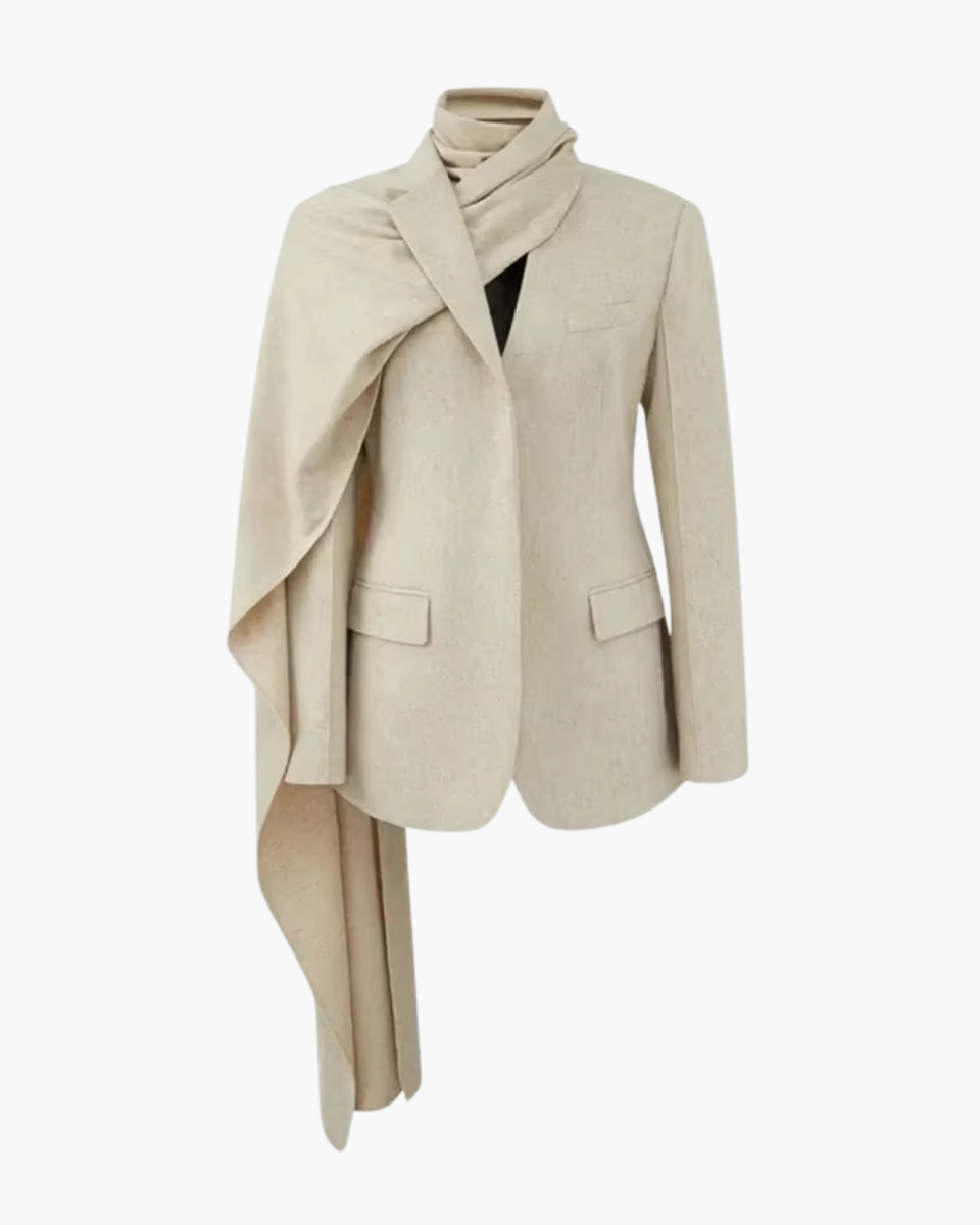 Iside – Asymmetrical collar – Scarf blazer