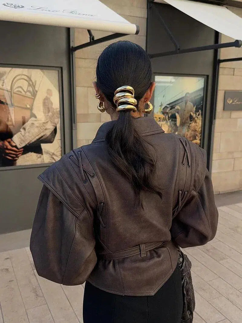 Katniss – Western-inspired style – Leather jacket