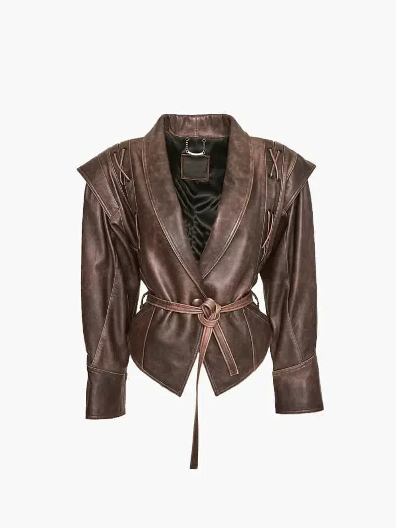 Katniss – Western-inspired style – Leather jacket