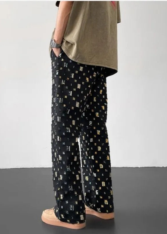 Ken – Cut-out mosaic – Relaxed trousers