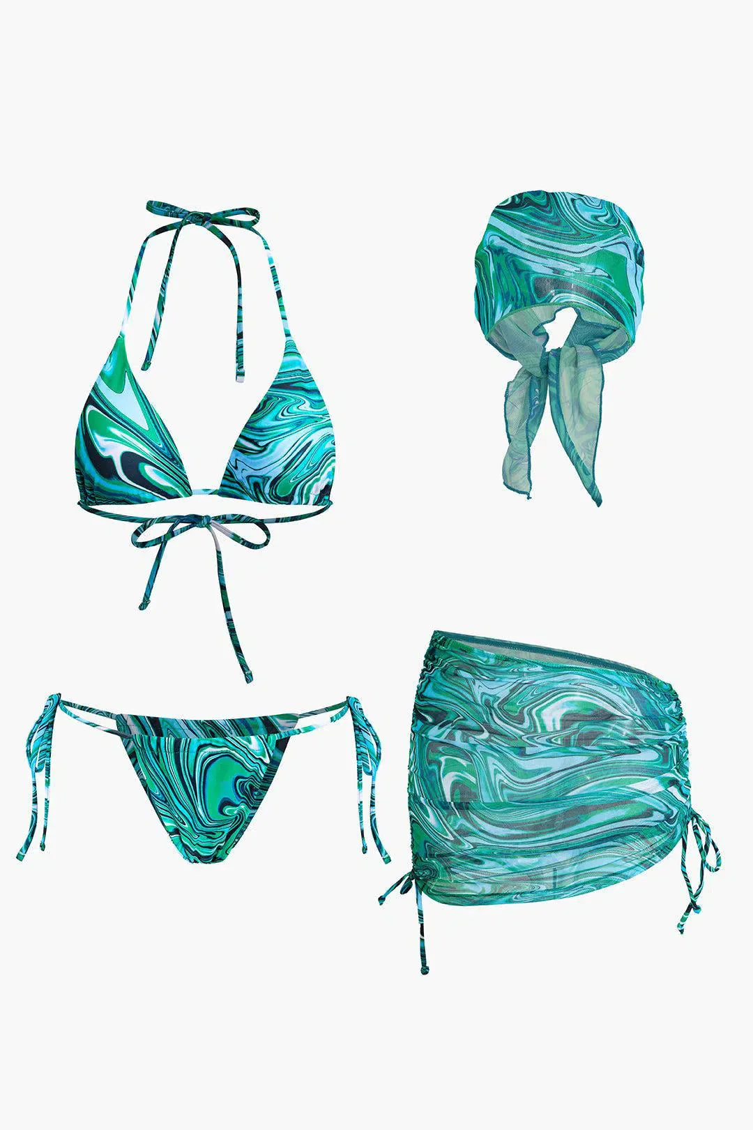 Loreva – Versatile styling – Four-piece bikini set