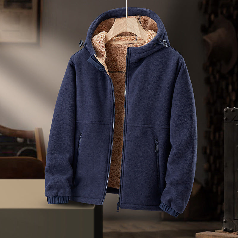ETHAN HOODED FLEECE JACKET | STYLISH WINTER COMFORT