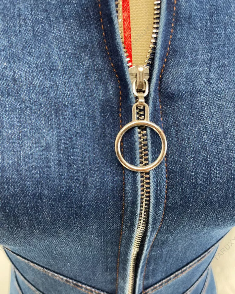 Margot – High-waisted design – Denim jumpsuit