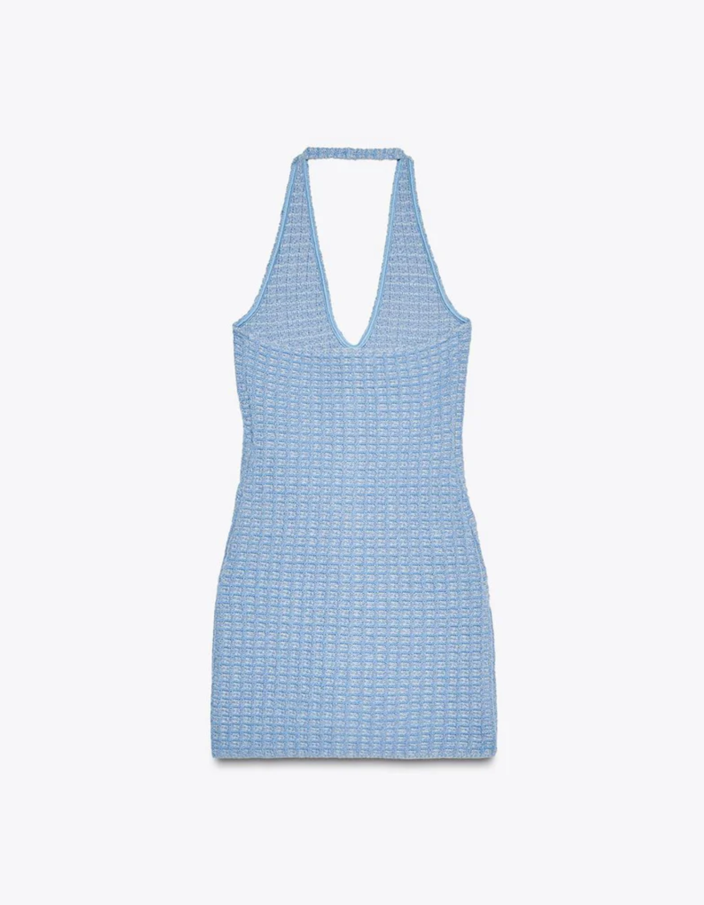 Marisse – Tweed texture – Halterneck mini dress