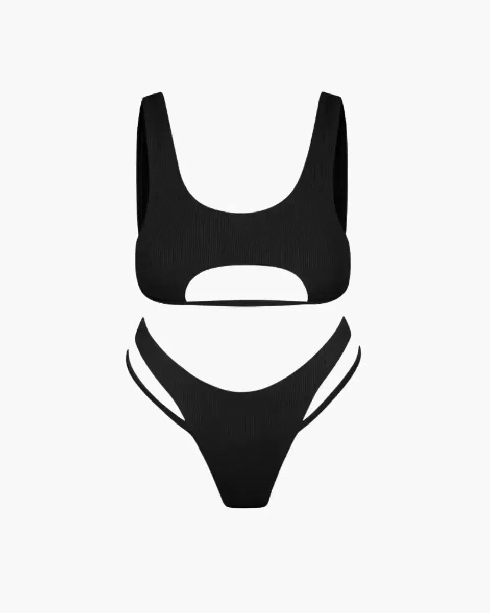 Nerella – Cutout top – High-waisted bikini set