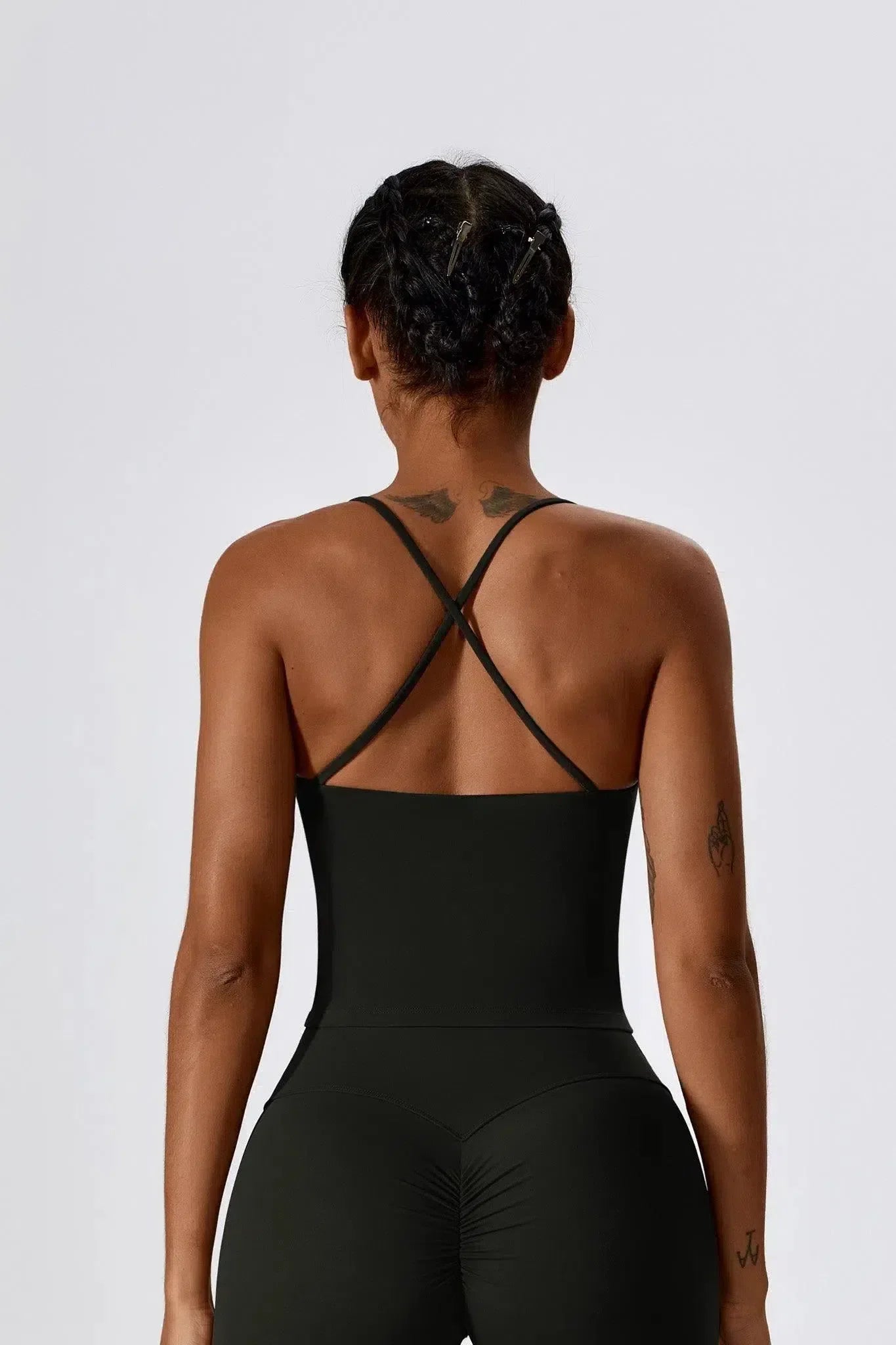 Nicolina – Square neckline – Top & flared leggings set