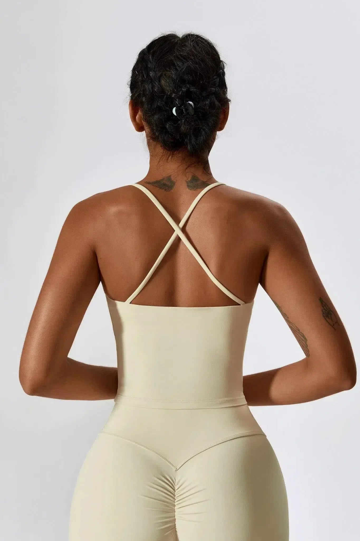 Nicolina – Square neckline – Top & flared leggings set