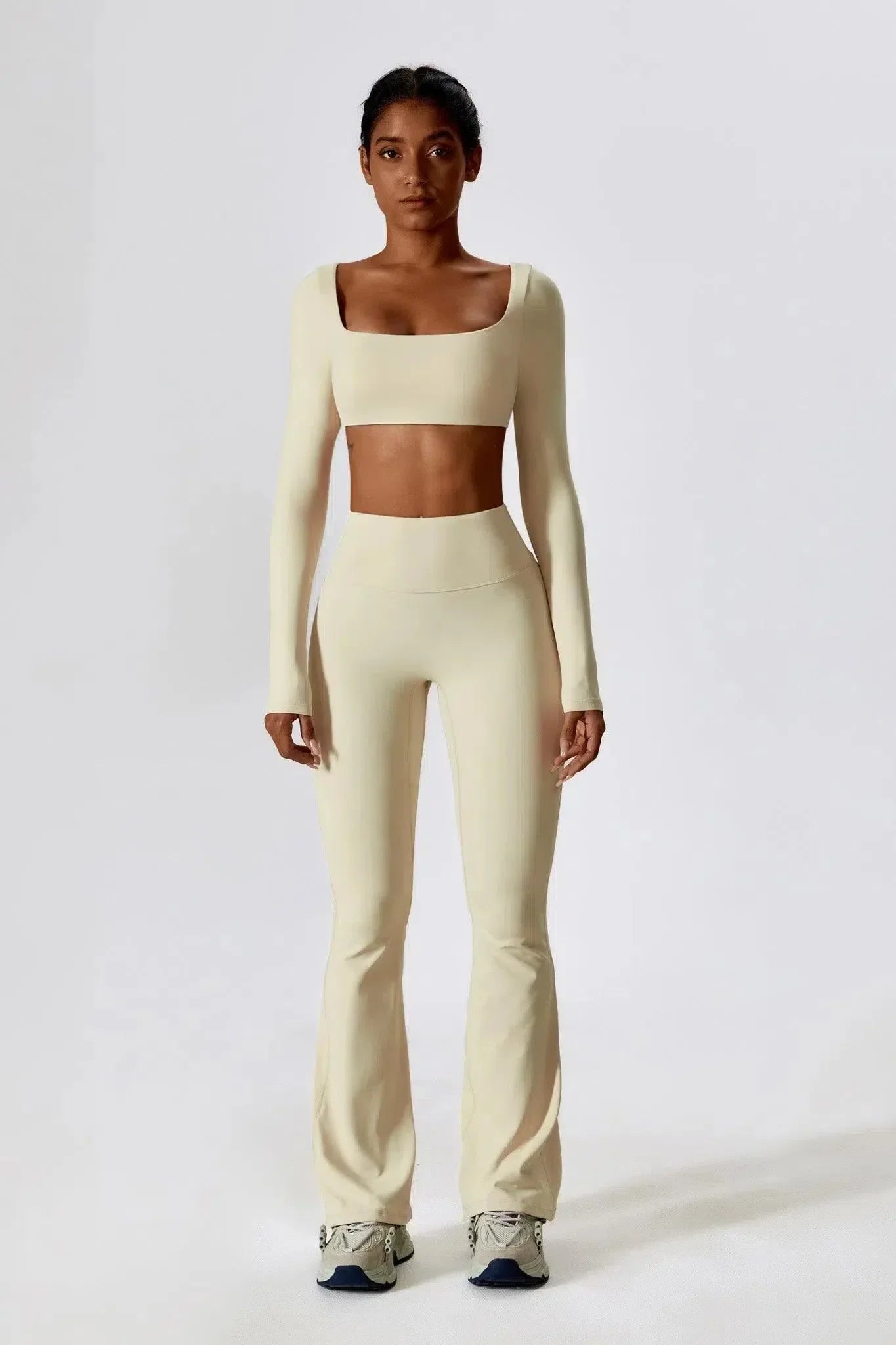 Oceane – Square neckline – Crop top & leggings set