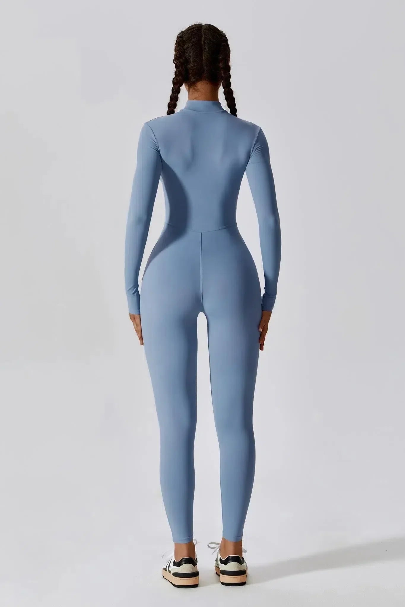 Paola – High-neck zip – Long-sleeve jumpsuit