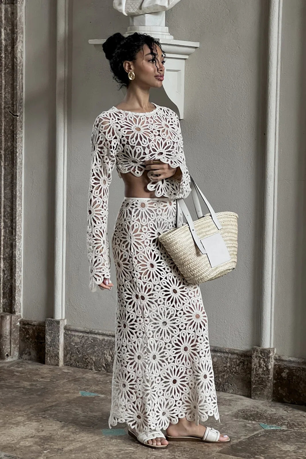 Ravelline – Crochet floral – Co-ord set