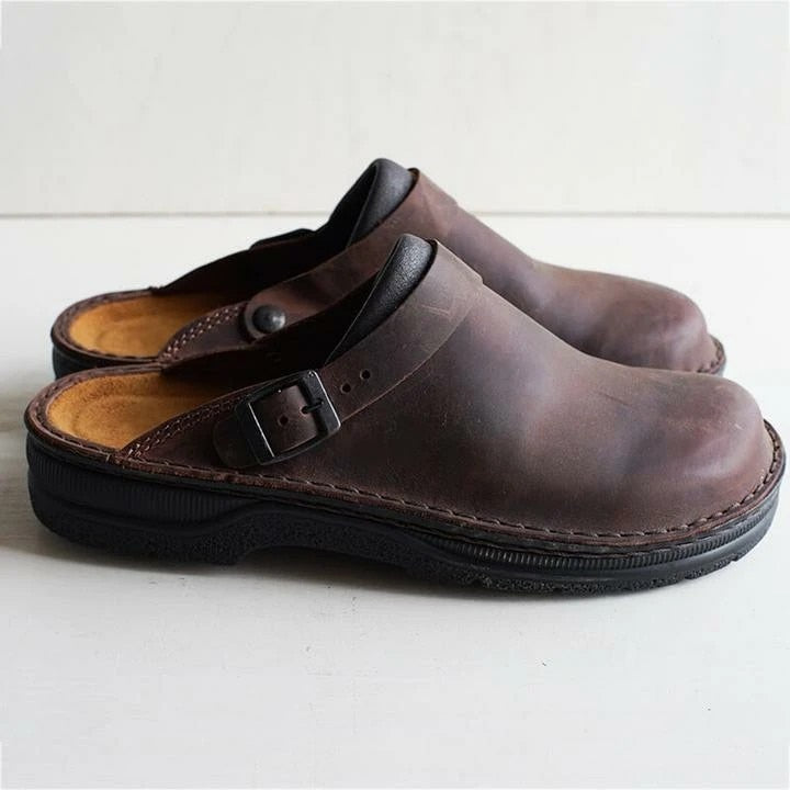 Orion | Leather Orthopedic Clogs