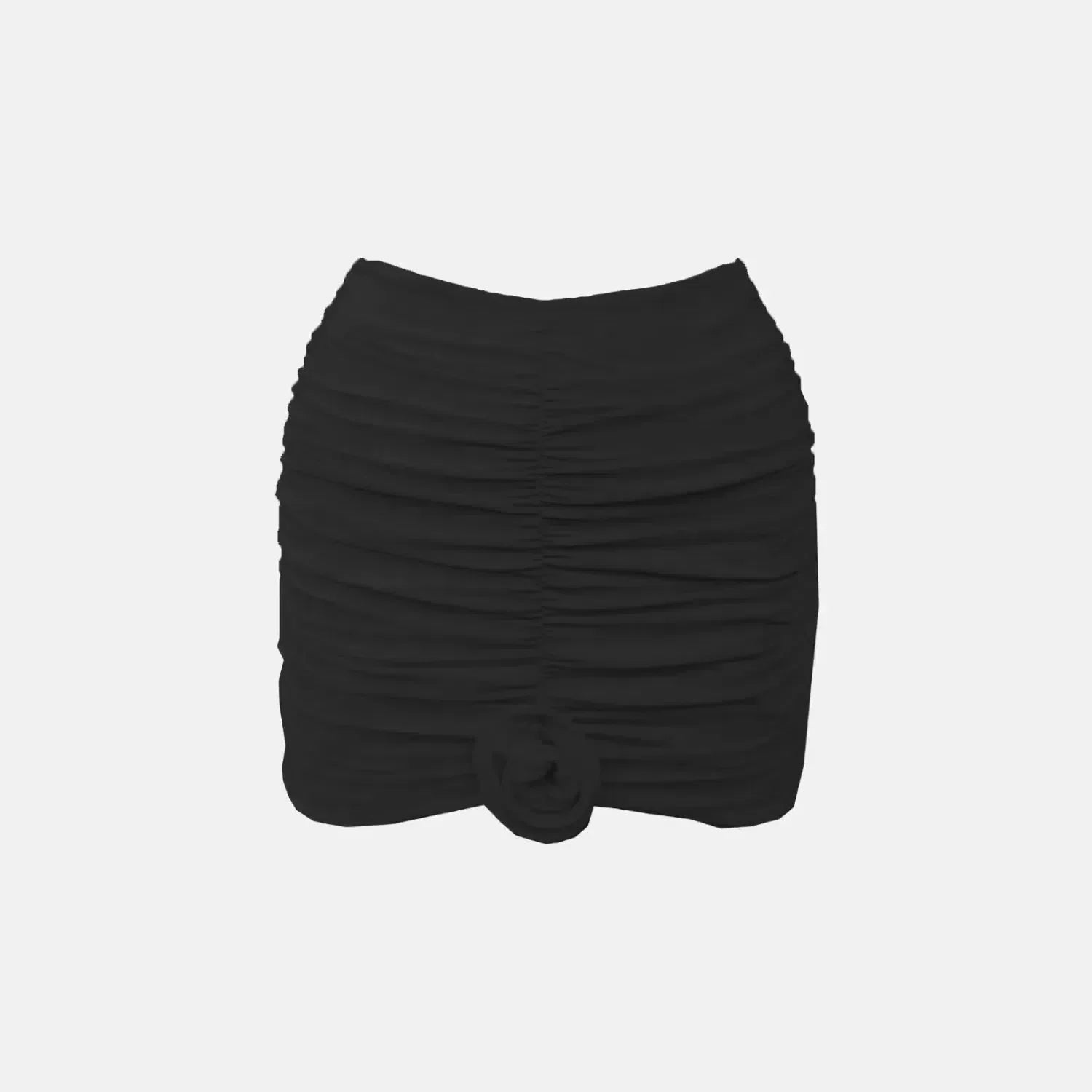 Satie Élégance Set – White – Floral gathered skirt