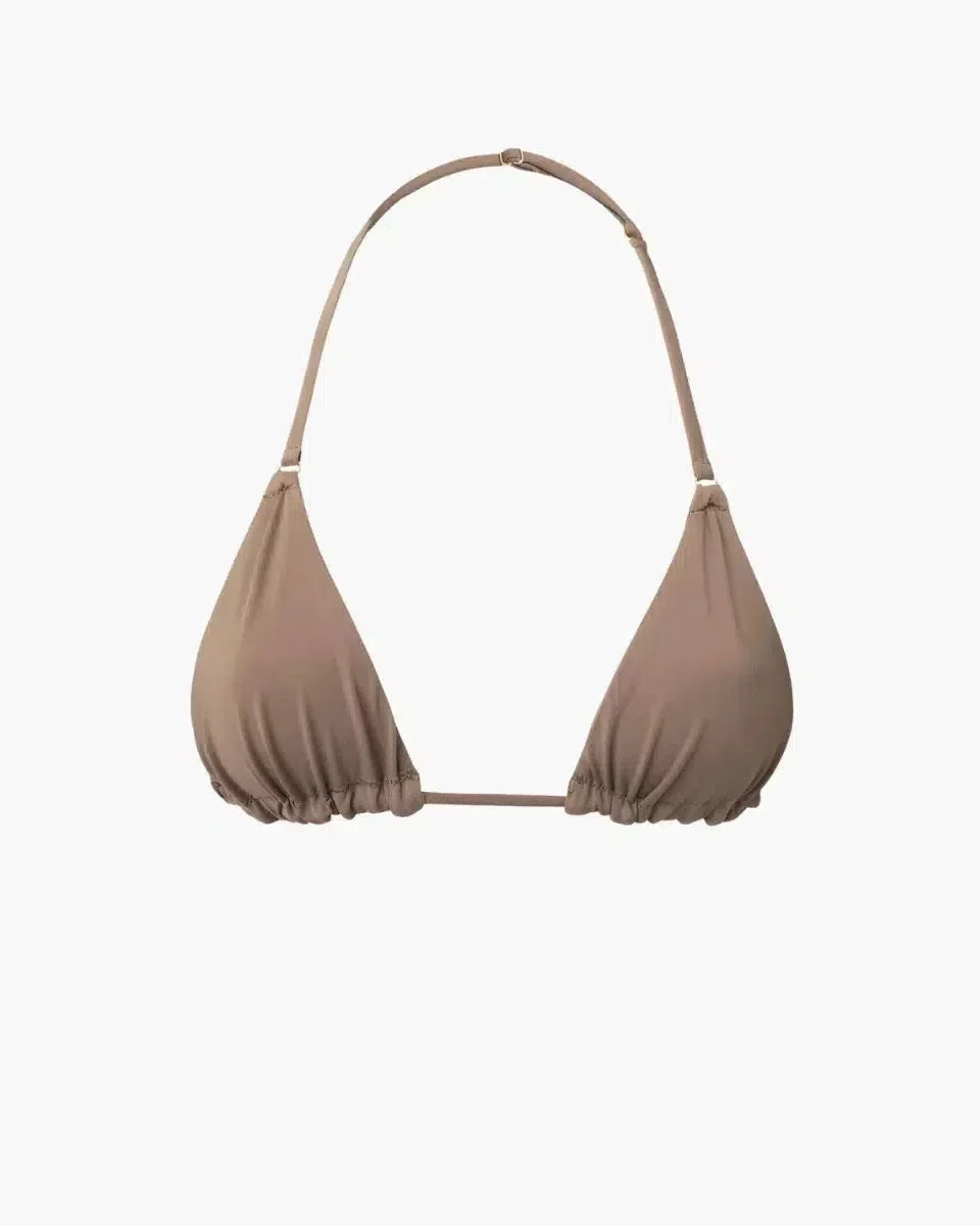 Seanna – Gold hardware – Toast bikini top