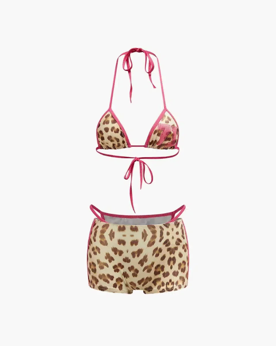 Soluna – Leopard print – Triangle bikini set