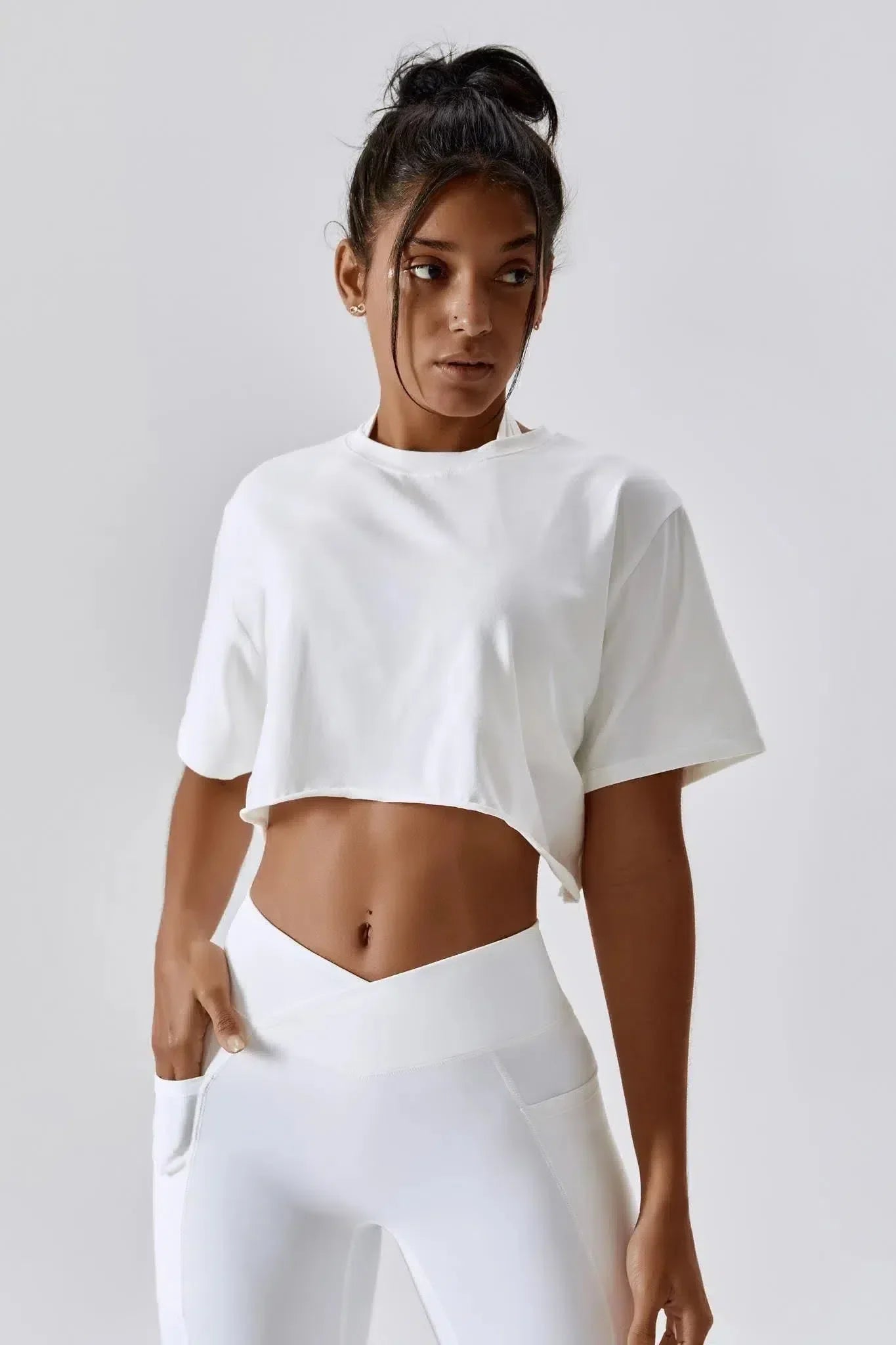 Tove – Cropped tee – 3-piece set