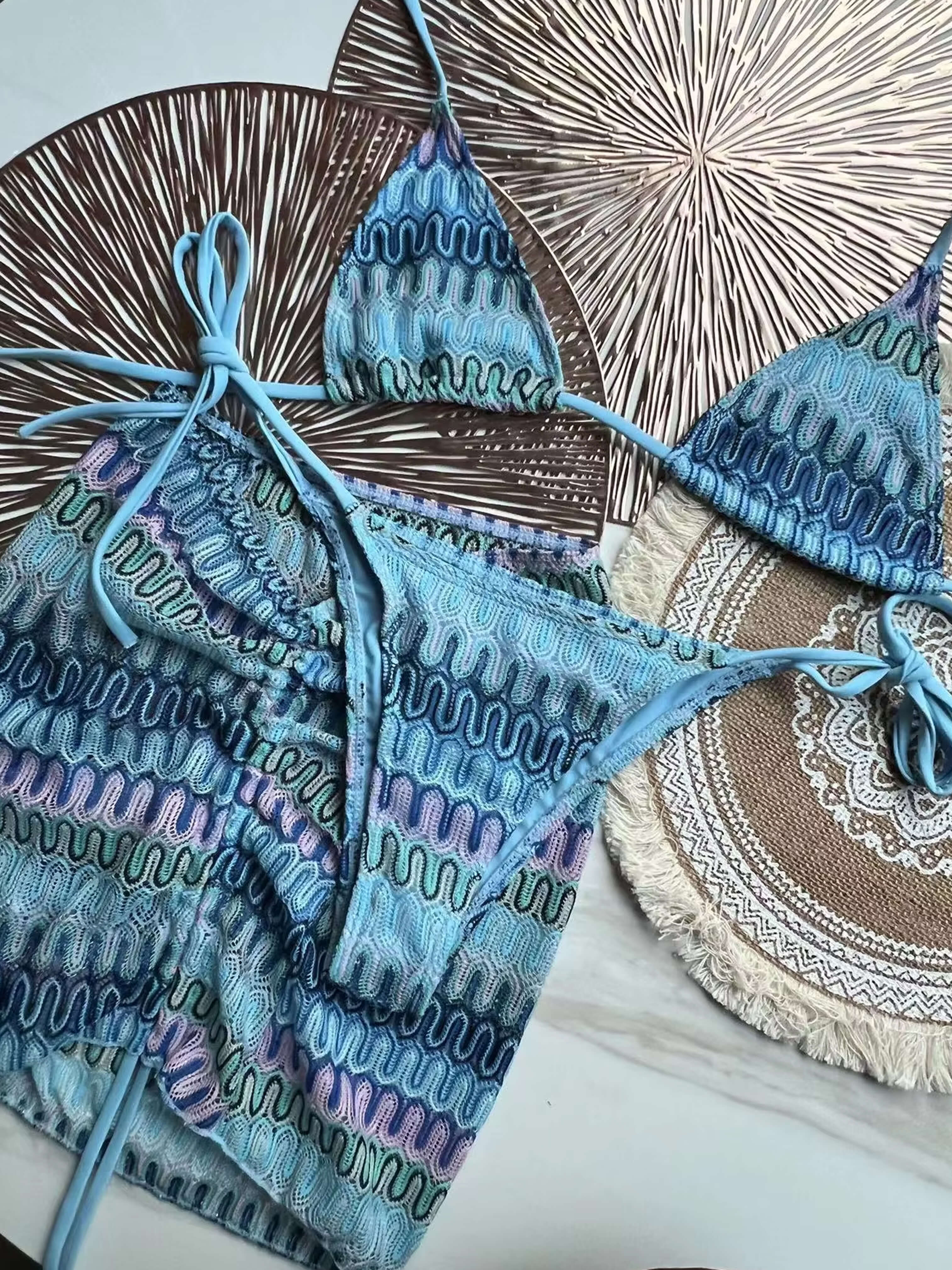 Zaffalina – Wavy knit texture – Bikini set