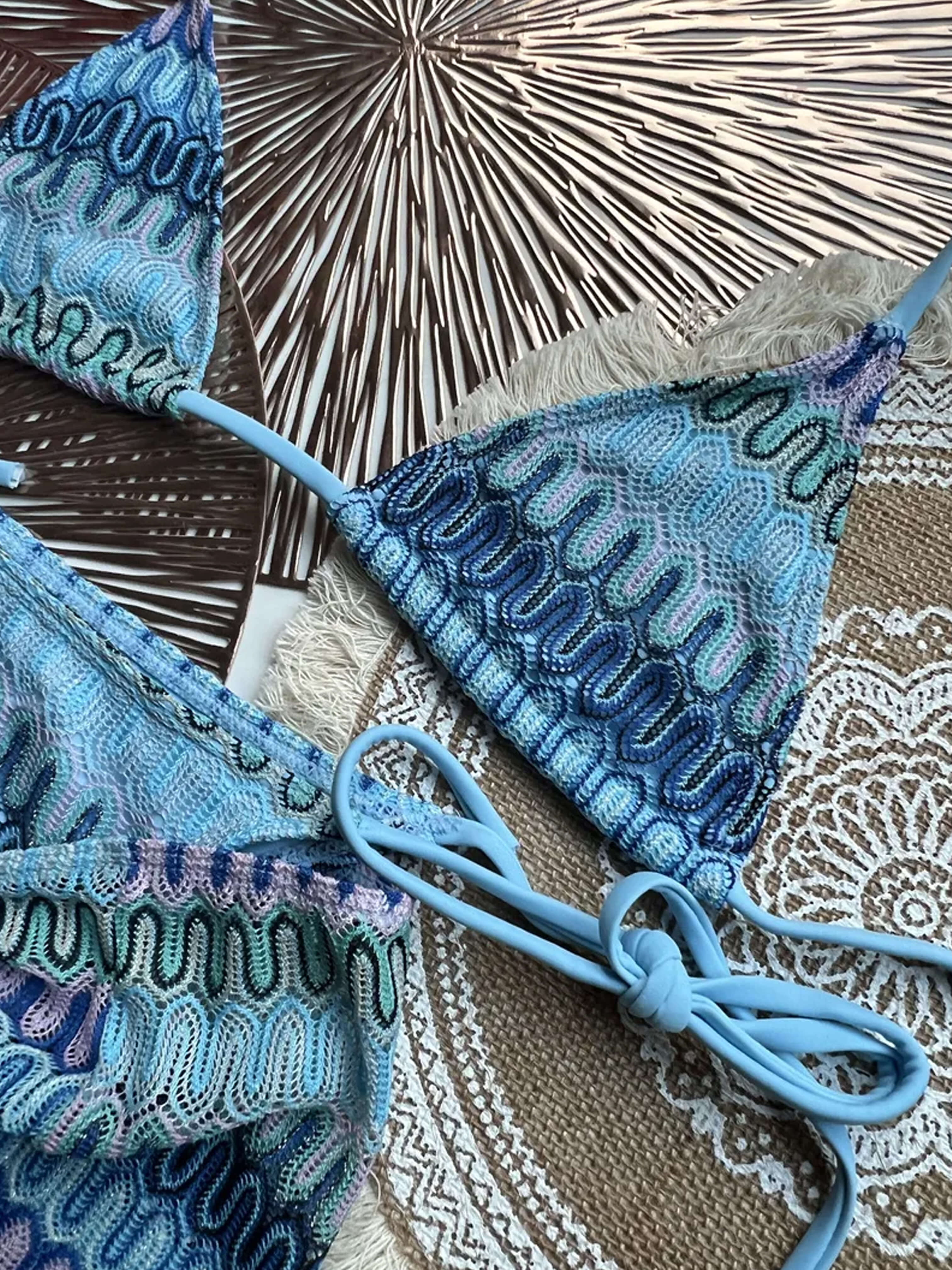 Zaffalina – Wavy knit texture – Bikini set