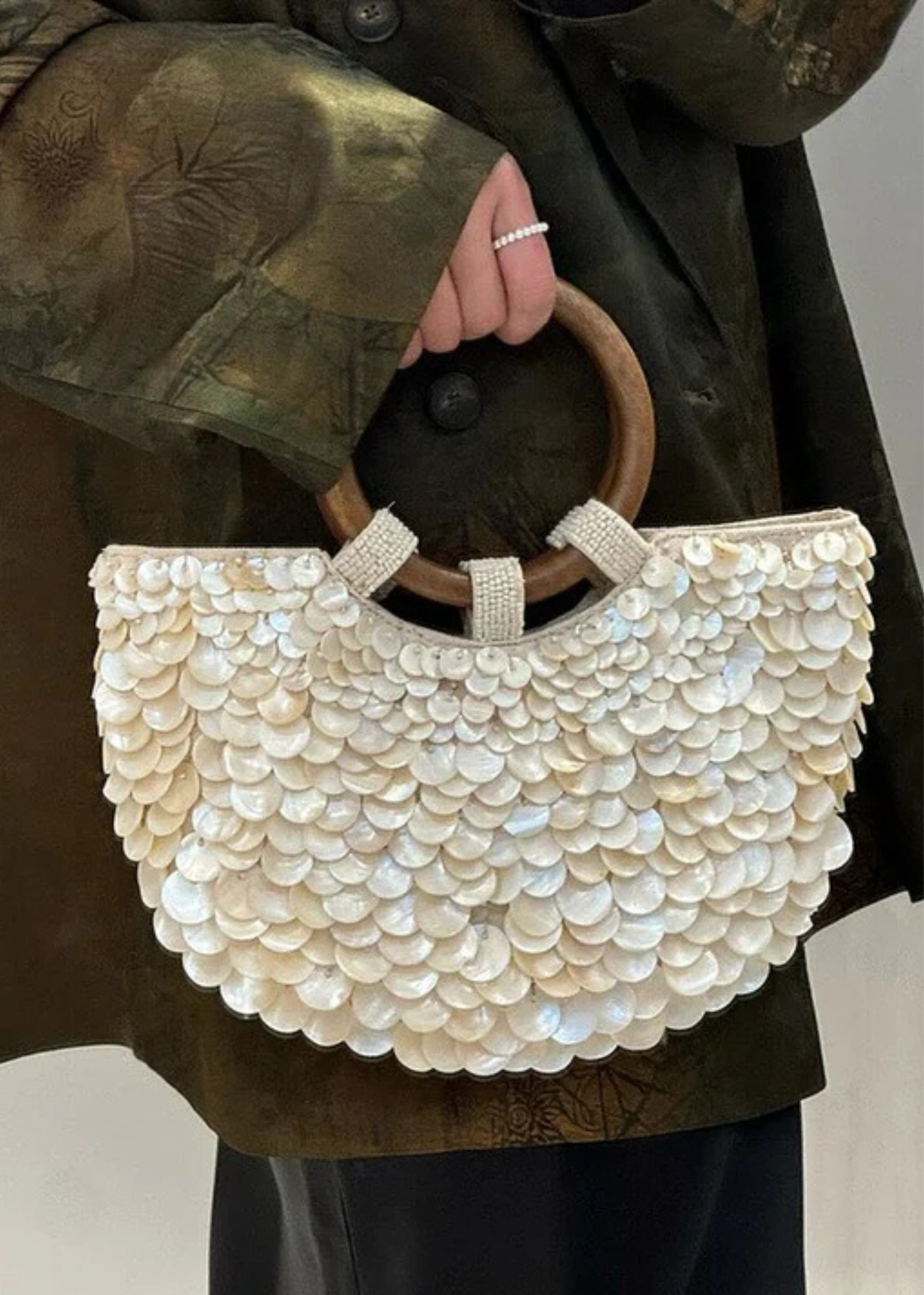 Ziaza – Sequin shell – Statement summer bag