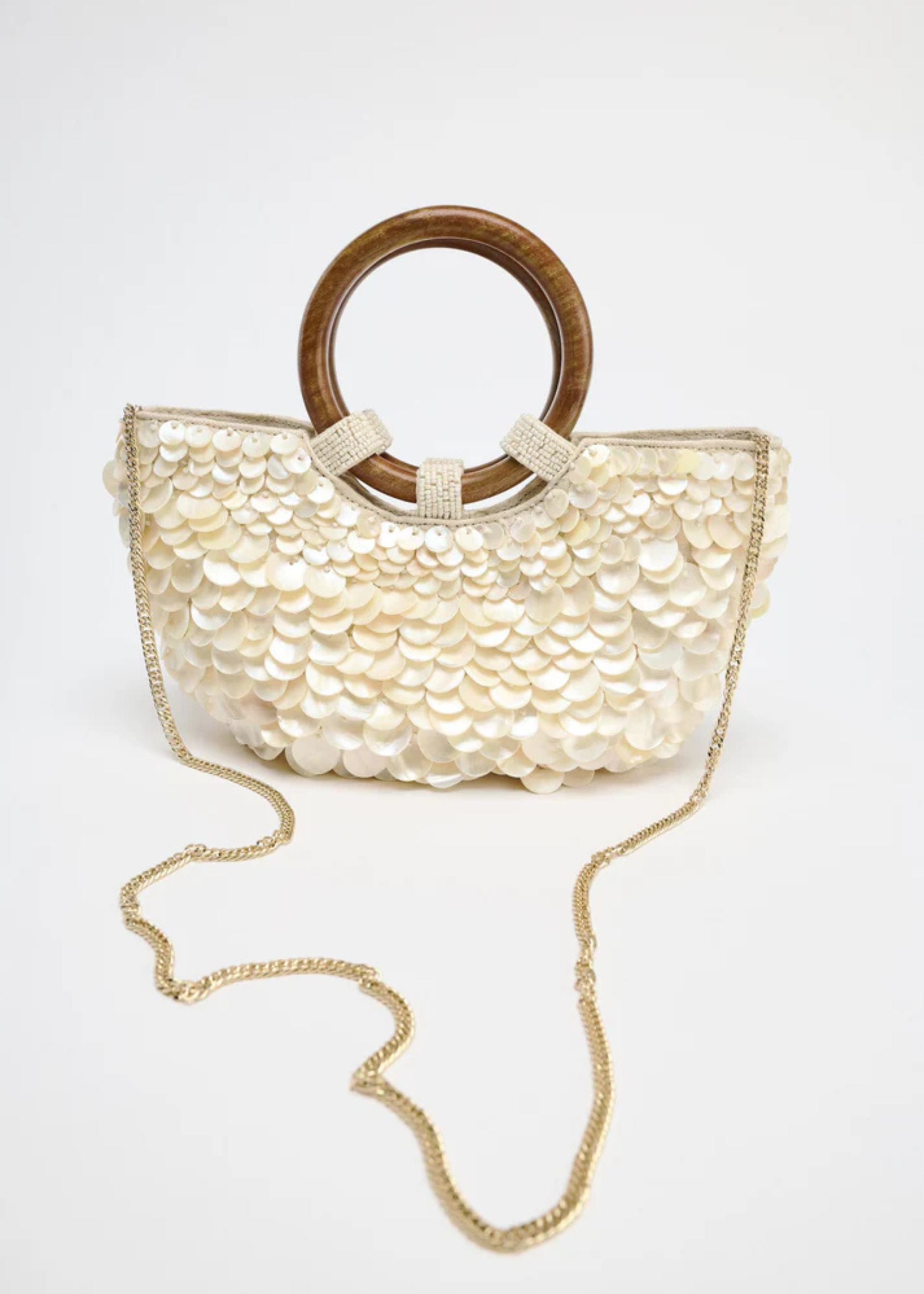 Ziaza – Sequin shell – Statement summer bag